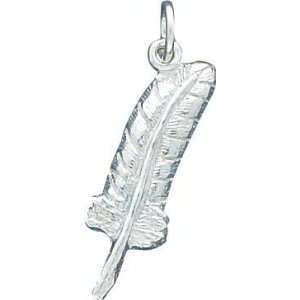  Sterling Silver Quill Charm Jewelry