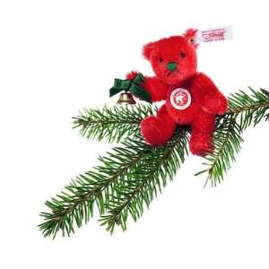  Steiff Red Teddy Bear Ornament with Clip Toys & Games