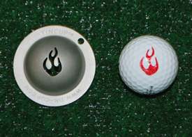 Tin Cup Golf Ball Marker   En Fuego  