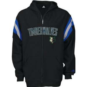 Minnesota Timberwolves adidas Fleece Full Zip Hooded Jacket