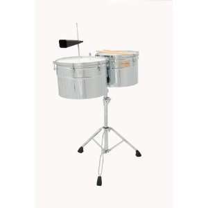   15 Extra Deep Shell Timbales   Chrome Finish Musical Instruments