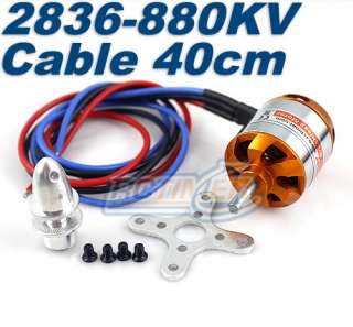 RC Timer BC2836 9 With 40CM Cable 880KV Outrunner Brushless Motor
