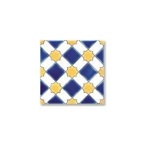  Almeria Bleu 6x6 Moroccan Ceramic Tile