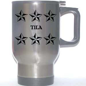  Personal Name Gift   TILA Stainless Steel Mug (black 