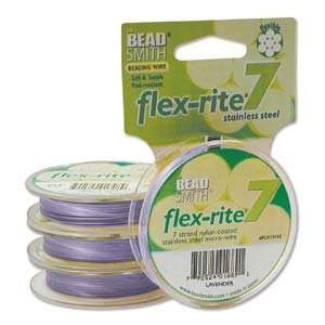  Lavender Flex Rite Beading Stringing Wire .014 Inch 30 