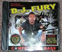 NEW DJ FURY COMPETITION BASS MUSIC CD   AUTOGRAPHED  