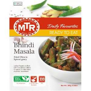 MTR Bhindi Masala, 10.5 Ounce Boxes (Pack of 10)  Grocery 