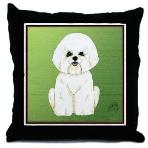 Bichon Pets Throw Pillow by 