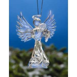 Biedermann Sons D108 Glass Angel with Wings Ornament 