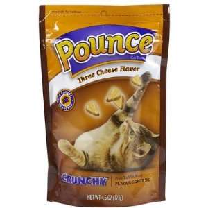  Pounce Crunchy Treats   Three Cheese   4.5 oz (Quantity of 