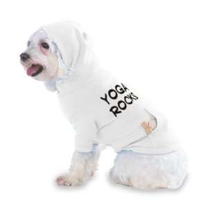  Yoga Rocks Hooded (Hoody) T Shirt with pocket for your Dog 