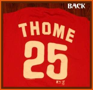 Philadelphia Phillies MLB Baseball Thome T Shirt M  