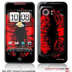  HTC Droid Incredible Skin   Big Kiss Red Lips on Black by 
