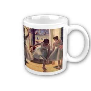  Three Dancers In A Practice Room By Edgar Degas Coffee Cup 