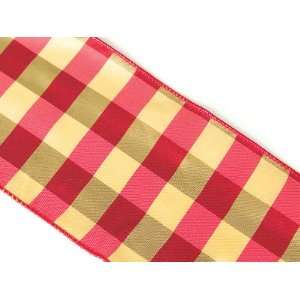 Pack of 6 Country Bistro Red & Yellow Picnic Polyester Ribbon 4 x 10 