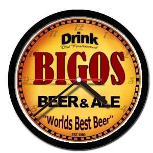  BIGOS beer and ale cerveza wall clock 