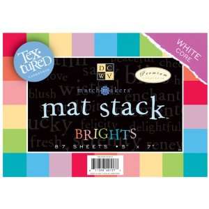  New   Match Makers Textured Brights Mat Stack 5X7 3 Ea 