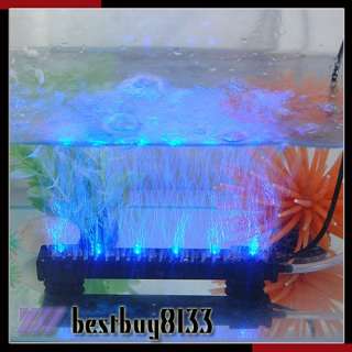   Aquarium 6 12 18 LED Blue / White / Colorful Air Bubble Beaming Light