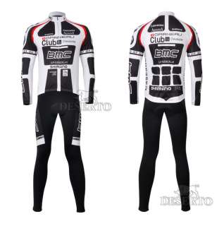 2011 BMC Thermal Fleece Cycling Long Sleeve Jersey & Bib Pants 3D 