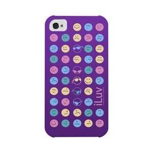 iLuv SOFT COATED ULTRA THIN CASEW EMOTICON FOR IPHONE 4 
