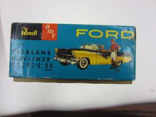 Vintage 1955 Revell/AMT FORD FAIRLANE SUNLINER Plastic Model Kit BOX 