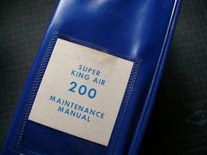 Beechcraft Super King Air 200 Maintenance Manual Guide  
