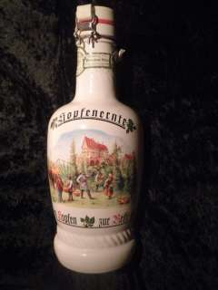 Large German Premium Beer Bottle Bier Ceramic Reuseable Hopfenernte 