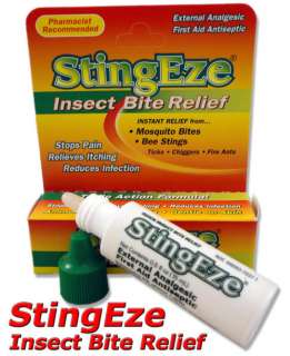 instant relief from mosquito bites bee stings ticks chiggers and