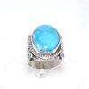 New Native American Mens Sterling Silver Turquoise Ring Size 12  