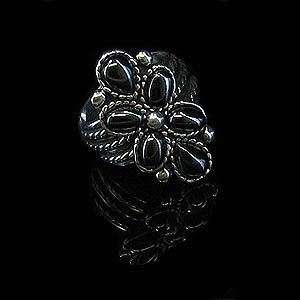 925 Sterling Silver Natural Grey Hematite Ring size 9  