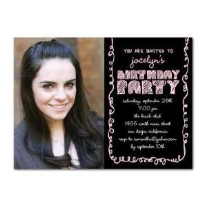 Birthday Party Invitations   Doodle Border By Dwell