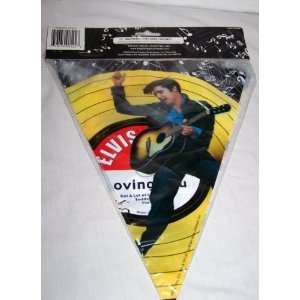  Elvis Presley Birthday Party 12 foot long banner triangle 