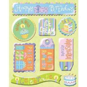  Tim Coffey Clearly Yours Stickers Birthday Words