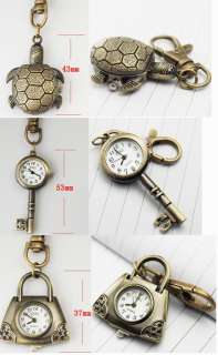   Color Various Clock Quartz Pocket Pendant Watch Necklace Sweater Chain
