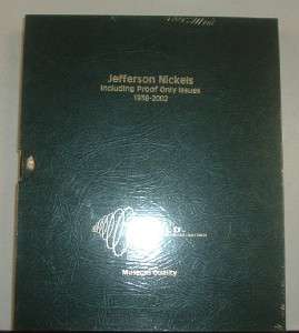 Intercept Shield Coin Album US Jefferson Nickels 1938 2002 w/Proofs 