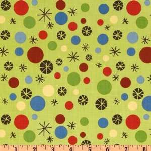 44 Wide Riley Blake Scoot Dots Green Fabric By The Yard 