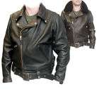 GTH BLACK LEATHER MOTORCYCLE BIKER JEANS, FULLY LINED items in 