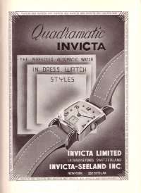 1943 INVICTA MILITARY DIALED QUADMATIC BUMPER AUTOMATIC + PIG LEATHER 