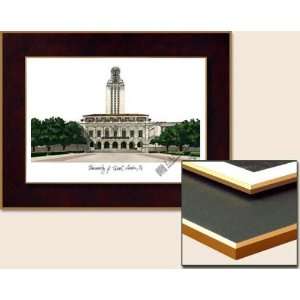  University of Texas, Austin Collegiate Lithograph Plaque 