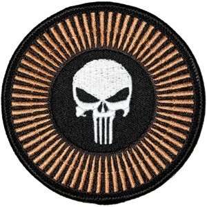  Marvels PUNISHER Circle Skull Embroidered PATCH 