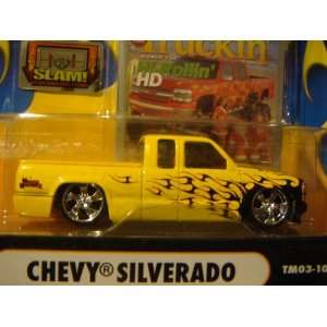 Muscle Machines Truckin issue Chevy Silverado   yellow black flamz 