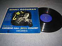 Benny Goodman Famous 1938 Carnegie Hall Jazz Concert LP  