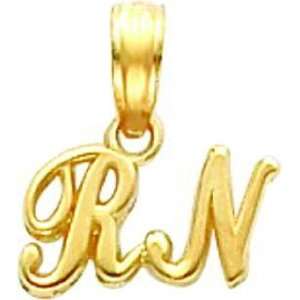  14K Gold RN Charm Jewelry