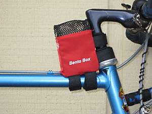 RED BENTO BOX COMPACT Bike GELS & Lunch bicycle pack  