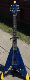 Gibson Flying V   Blue Angels Electric Custom Guitar  
