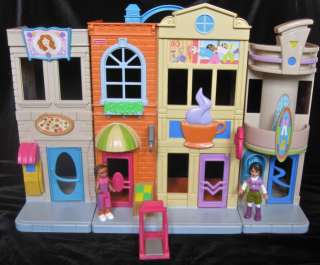 Fisher Price Sweet Street Shopping Mall People Set Lot  
