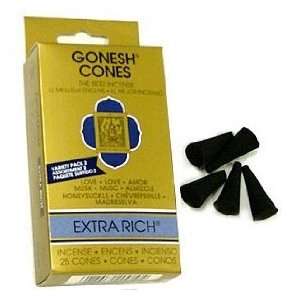 Extra Rich Variety #2   Gonesh Incense Cones   Pack of 25   Love, Musk 