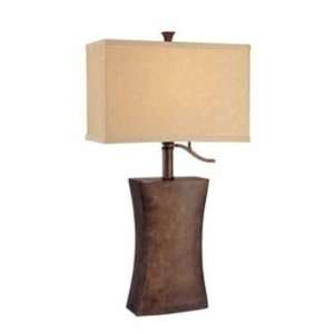  Tapered Table Lamp with Rectangular Shade