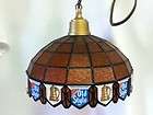   BEER SML TABLE LIGHT BAR STAIN GLASS VINTAGE G. HEILEMEN BREWERY