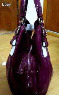   Madison Patent Maggie Shoulder Bag Tote   Berry 17747 NWT LAST ONE